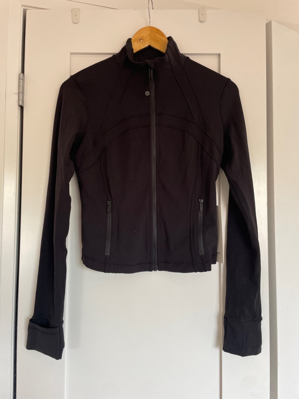 lululemon athletica Black Fitted Zip-Up Bomber Jacket